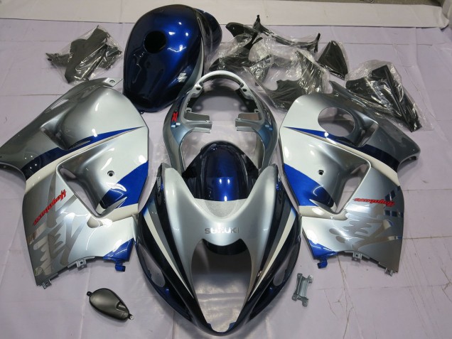 1997-2007 Argent & Bleu GSXR 1300 Carénage Moto