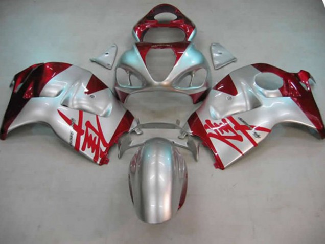 1997-2007 Argent & Rouge GSXR 1300 Carénage Moto