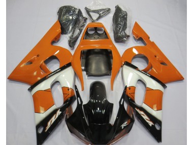 1998-2002 Orange Blanc & Noir R6 Carénage Moto