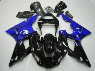 2000-2001 Noir Flamme & Bleu R1 Carénage Moto