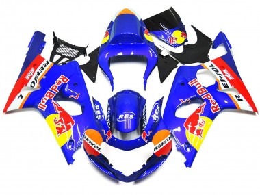 2000-2002 Kit De Style Red Bull Personnalisé OEM GSXR 1000 Carénage Moto