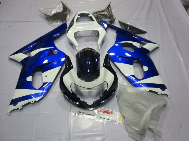 2001-2003 Bleu & Blanc GSXR 600-750 Carénage Moto