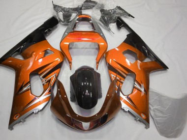 2001-2003 Orange & Argent GSXR 600-750 Carénage Moto