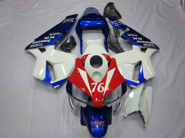 2003-2004 76 Blanc & Rouge CBR600RR Carénage Moto