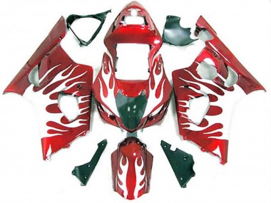 2003-2004 Bianco E Rosso Fiamma GSXR 1000 Carénage Moto