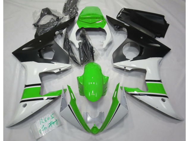 2003-2004 Blanc Brillant & Vert R6 Carénage Moto