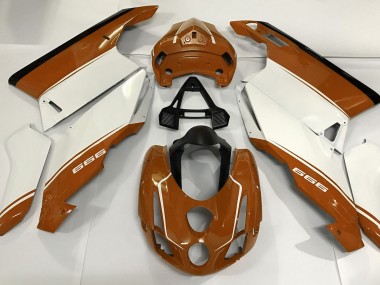 2003-2004 Blanc Orange & Noir Ducati 749 999 Carénage Moto