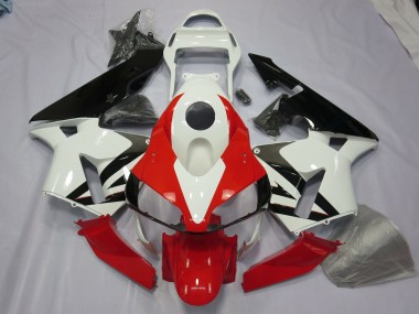 2003-2004 Blanc Rouge & Noir CBR600RR Carénage Moto