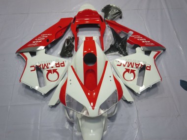 2003-2004 Blanc & Rouge Pramac CBR600RR Carénage Moto