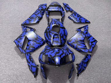 2003-2004 Bleu Camouflage CBR600RR Carénage Moto