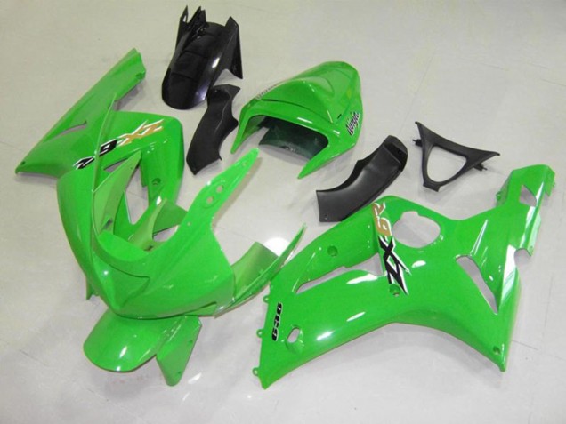 2003-2004 Chèque Vert Noir ZX6R Carénage Moto