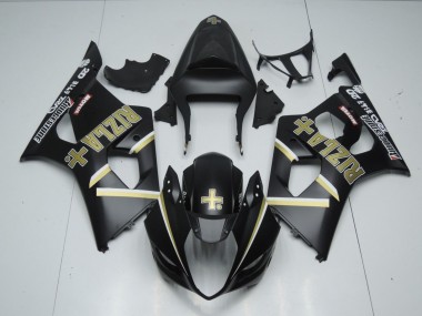 2003-2004 Noir Mat Rizla GSXR 1000 Carénage Moto