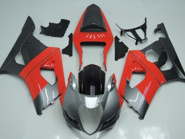 2003-2004 Rouge Argent & Noir GSXR 1000 Carénage Moto