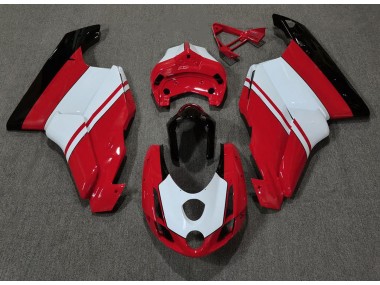 2003-2004 Rouge Brillant & Blanc Ducati 749 999 Carénage Moto