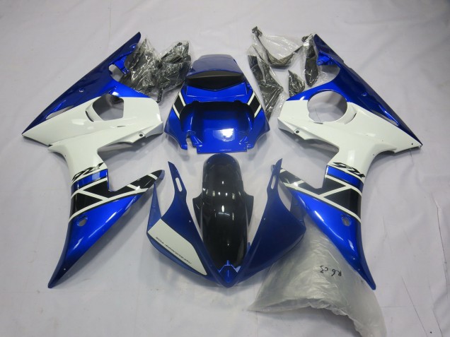 2003-2004 Style Bleu Blanc OEM R6 Carénage Moto