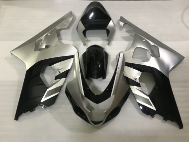 2004-2005 Argent Mat & Noir GSXR 600-750 Carénage Moto