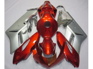 2004-2005 Argent Rouge CBR1000RR Carénage Moto