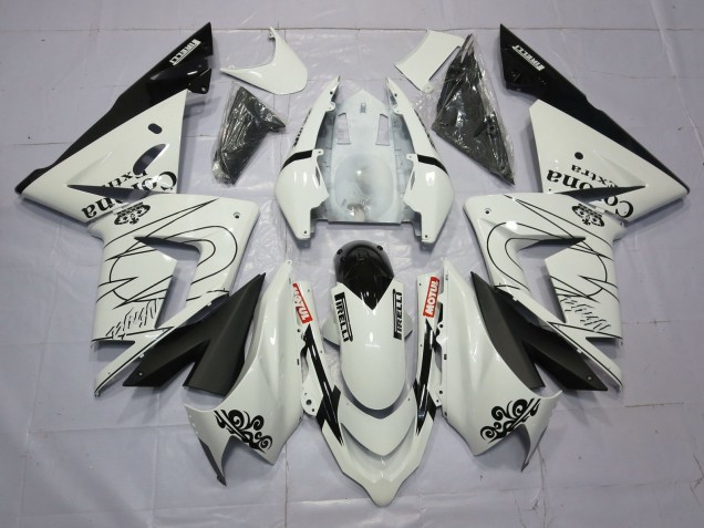 2004-2005 Blanc Corona ZX10R Carénage Moto