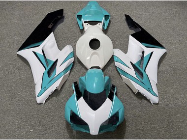 2004-2005 Blanc Cyan & Noir Brillant CBR1000RR Carénage Moto