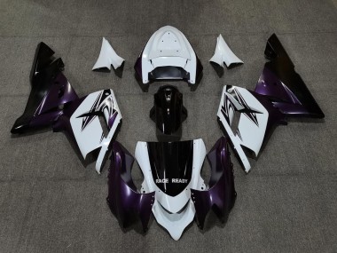 2004-2005 Blanc Violet & Noir ZX10R Carénage Moto