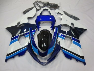 2004-2005 Bleu Clair Blanc & Noir GSXR 600-750 Carénage Moto