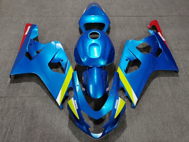 2004-2005 Bleu Perle Jaune GSXR 600-750 Carénage Moto