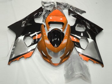 2004-2005 Orange Argent & Noir GSXR 600-750 Carénage Moto