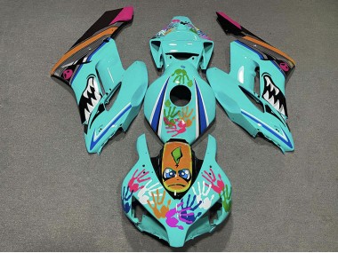 2004-2005 Requin Turquoise CBR1000RR Carénage Moto