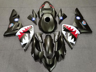 2004-2005 Requin Vert Militaire ZX10R Carénage Moto