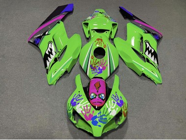 2004-2005 Requin Vert & Violet CBR1000RR Carénage Moto