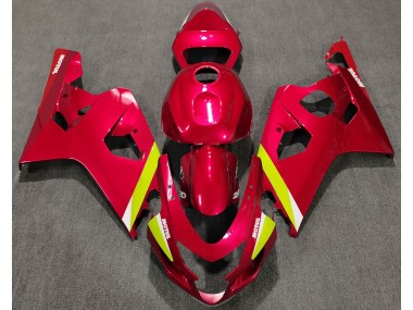 2004-2005 Rouge Brillant GSXR 600-750 Carénage Moto