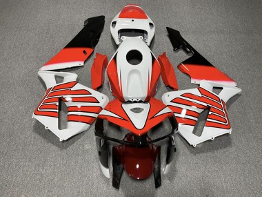 2005-2006 Ailes Rouges & Blanches CBR600RR Carénage Moto