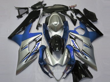 2005-2006 Bleu Argent & Noir GSXR 1000 Carénage Moto