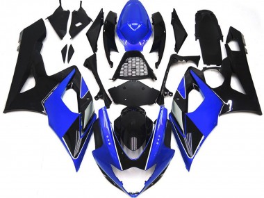 2005-2006 Bleu Brillant & Noir GSXR 1000 Carénage Moto