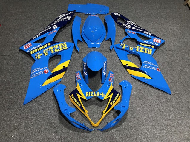 2005-2006 Bleu Clair Rizla GSXR 1000 Carénage Moto