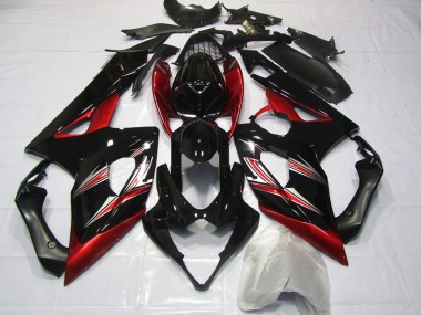 2005-2006 Flare Rouge & Noire GSXR 1000 Carénage Moto