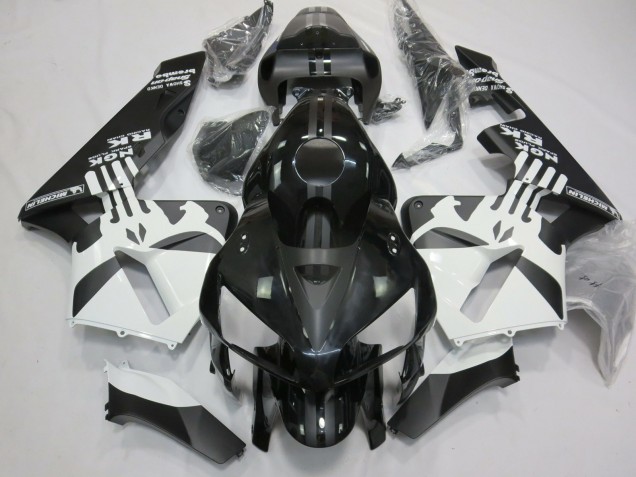 2005-2006 Logo Punisher Noir Mat & Blanc CBR600RR Carénage Moto