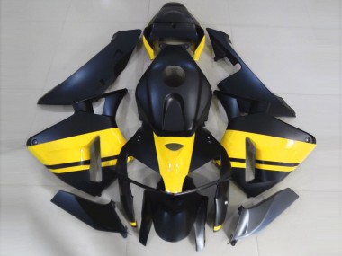 2005-2006 Noir Mat & Jaune Brillant CBR600RR Carénage Moto