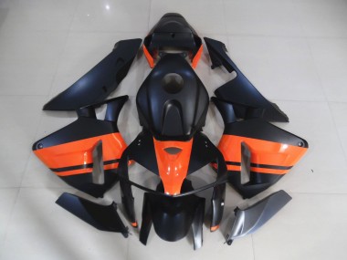 2005-2006 Noir Mat & Orange Brillant CBR600RR Carénage Moto