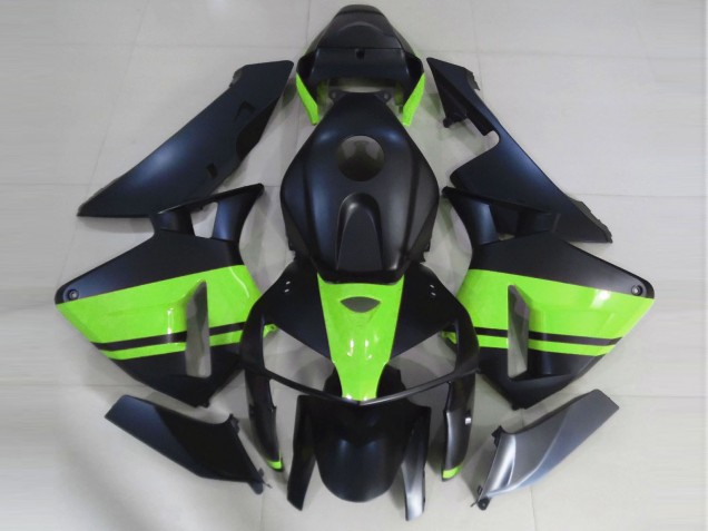 2005-2006 Noir Mat & Vert Clair CBR600RR Carénage Moto