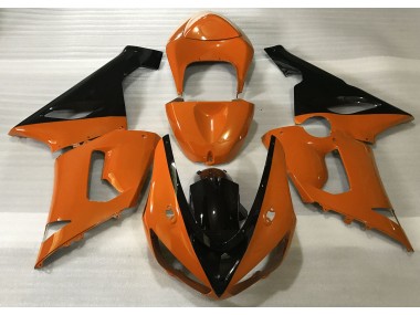 2005-2006 Orange Brillant & Noir ZX6R Carénage Moto