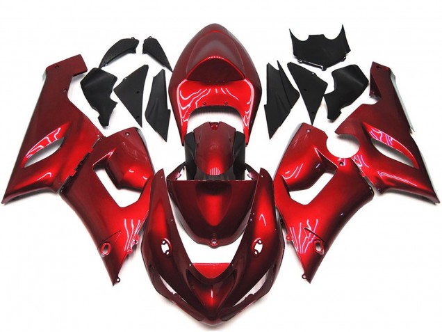 2005-2006 Rouge Marron ZX6R Carénage Moto