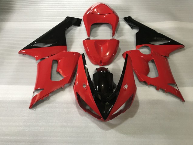 2005-2006 Rouge Noir ZX6R Carénage Moto