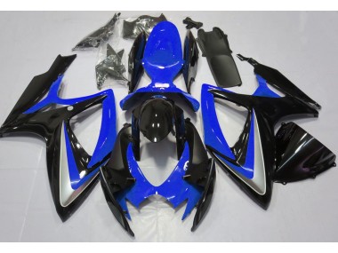 2006-2007 Bleu Brillant Débadgé GSXR 600-750 Carénage Moto