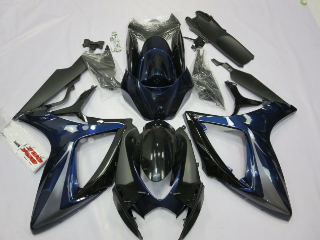 2006-2007 Bleu & Gris GSXR 600-750 Carénage Moto