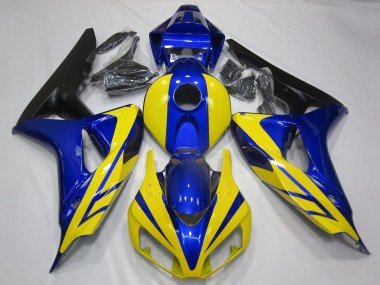 2006-2007 Bleu & Jaune CBR1000RR Carénage Moto