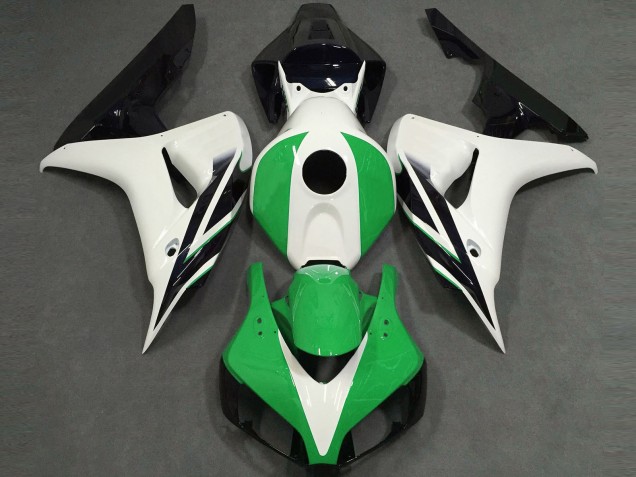 2006-2007 Brillant Blanc Vert Noir CBR1000RR Carénage Moto