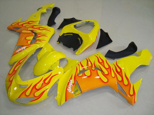 2006-2007 Giallo Arancione Fiamma ZX10R Carénage Moto