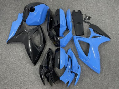 2006-2007 Moitié Bleu & Noir GSXR 600-750 Carénage Moto