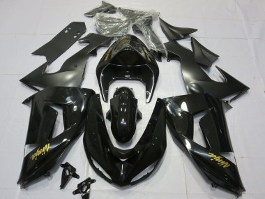 2006-2007 Or Noir Brillant ZX10R Carénage Moto